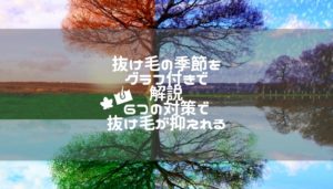 抜け毛の季節をグラフ付きで解説｜６つの対策で抜け毛が抑えれる